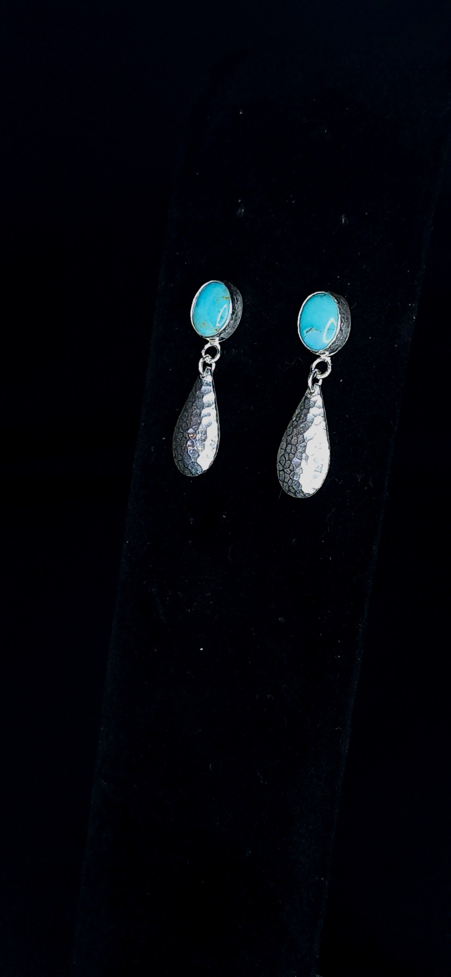 Turquoise Puff Earrings