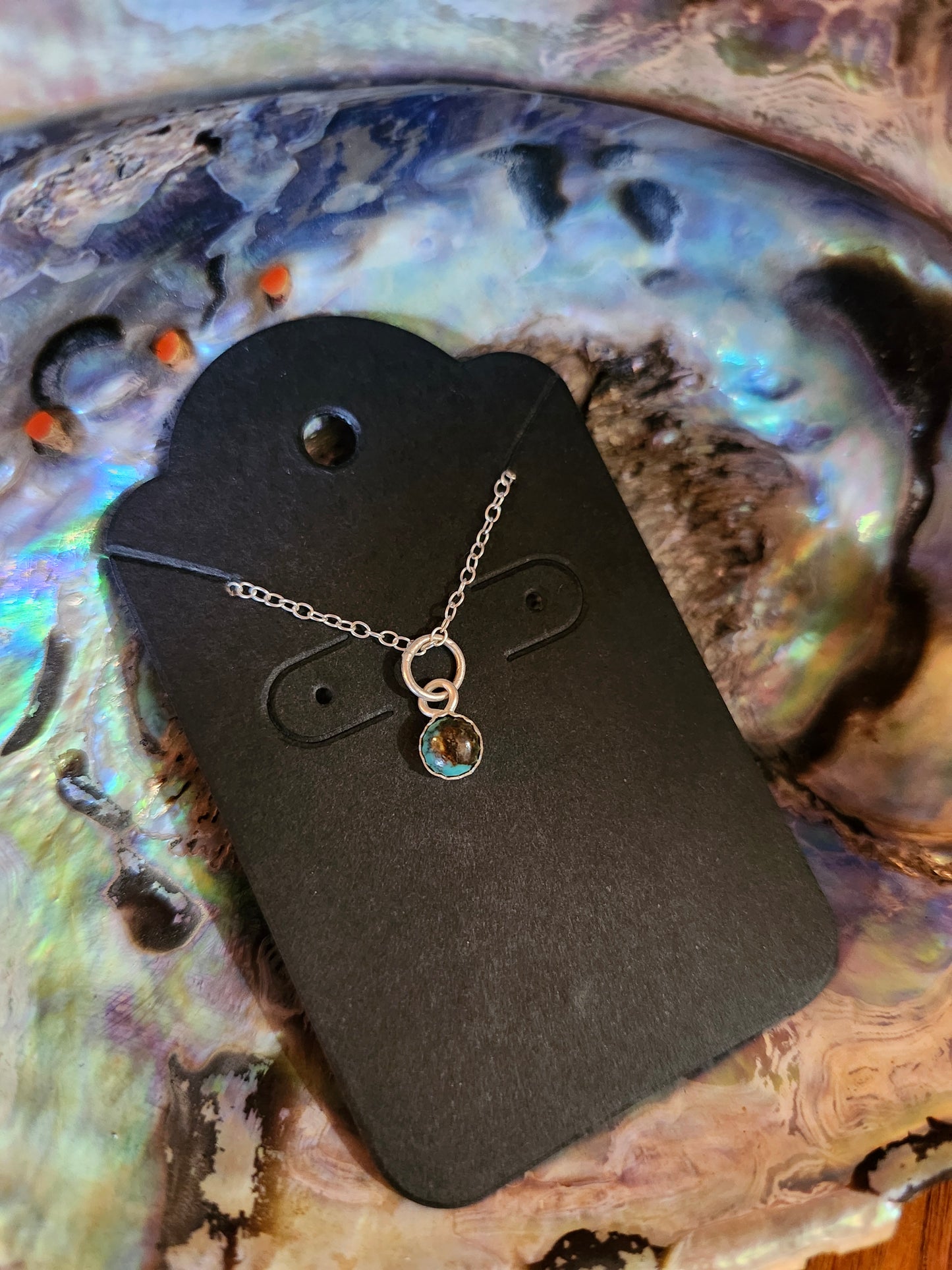 Dainty Kingman Turquoise Necklace