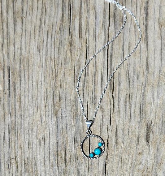 Tres Reata Necklace with Turquoise