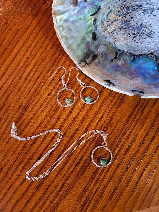 Reata Necklace with Tres Turquoise