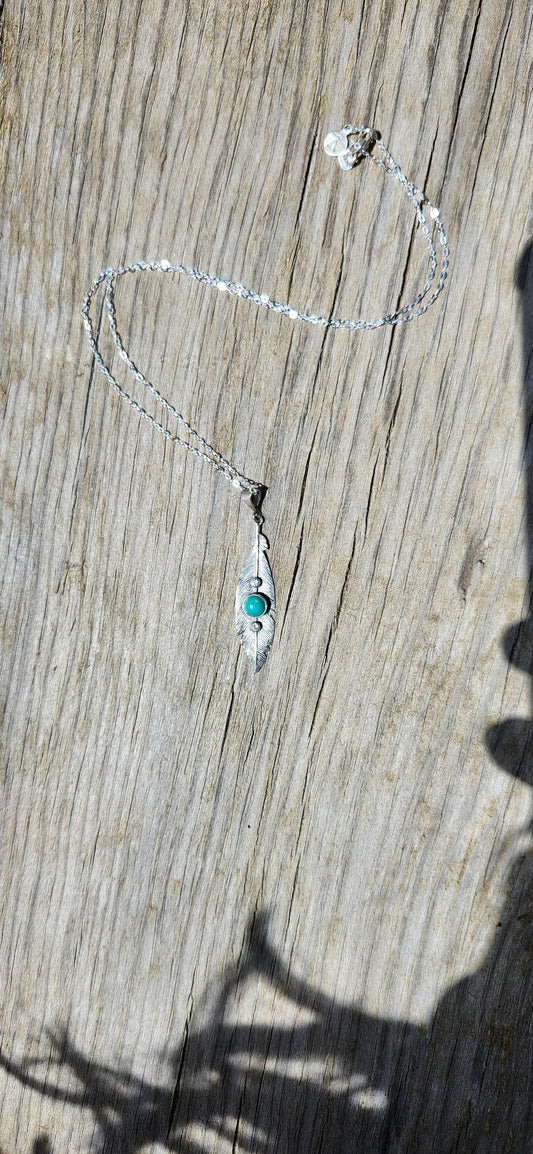 Turquoise Feather