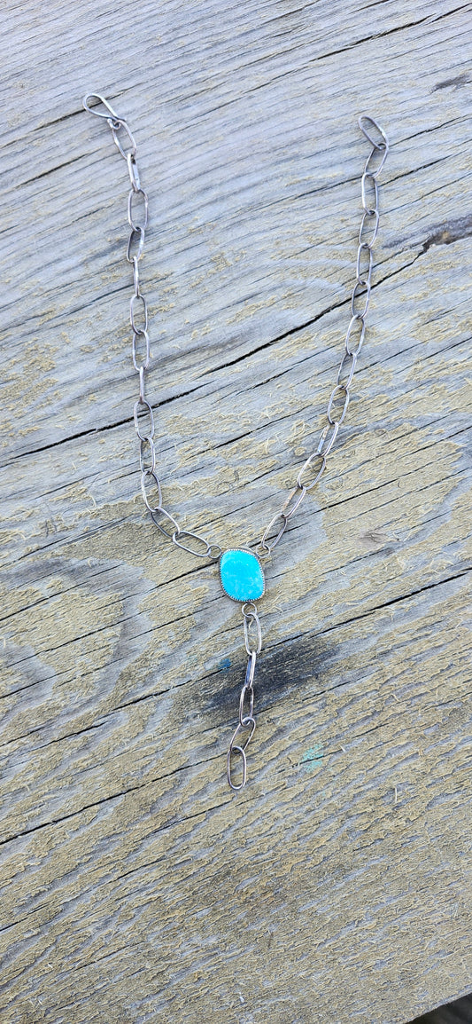 Paperclip Lariat Necklace
